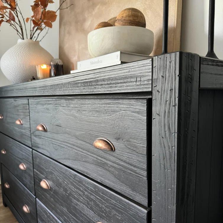 Montauk Solid Wood 59.5'' W 6 - Drawer Dresser