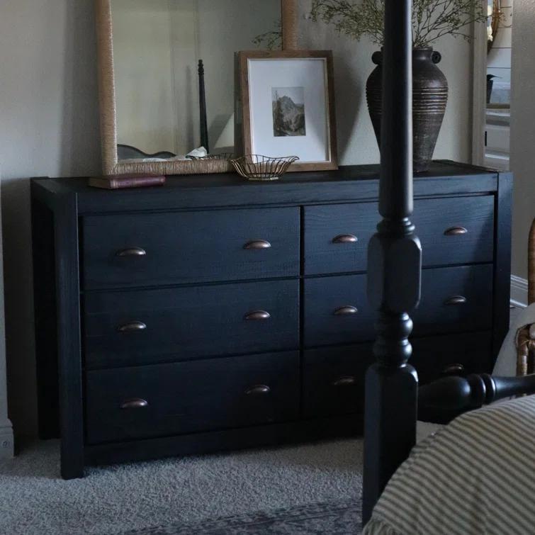 Montauk Solid Wood 59.5'' W 6 - Drawer Dresser