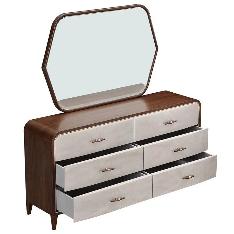 Houston Dresser With Mirror - Walnut