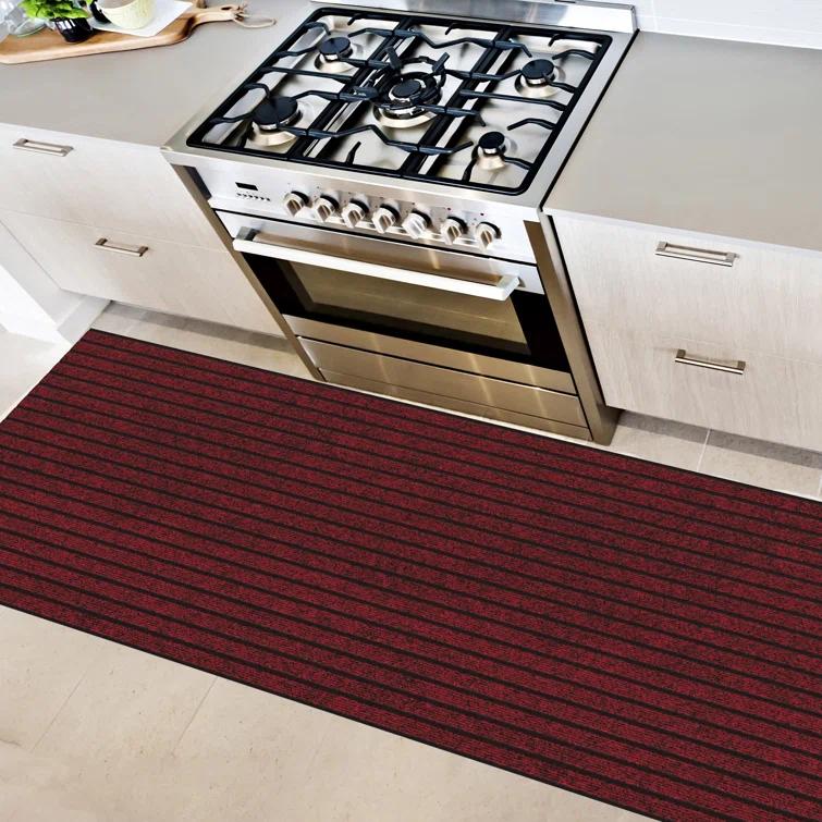 Custom Cut Non-Slip Rubberback Scrape Indoor/Outdoor Extra Long Runner Rugs for Hallway, Kitchen, Living Room, Garage, and Patio