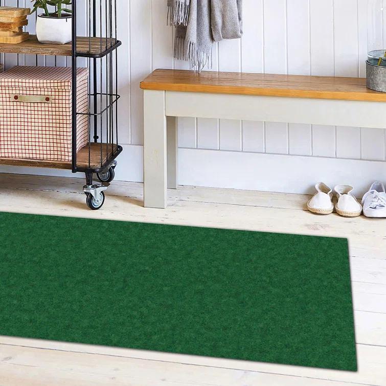 Custom Cut Non-Slip Rubberback Scrape Indoor/Outdoor Extra Long Runner Rugs for Hallway, Kitchen, Living Room, Garage, and Patio