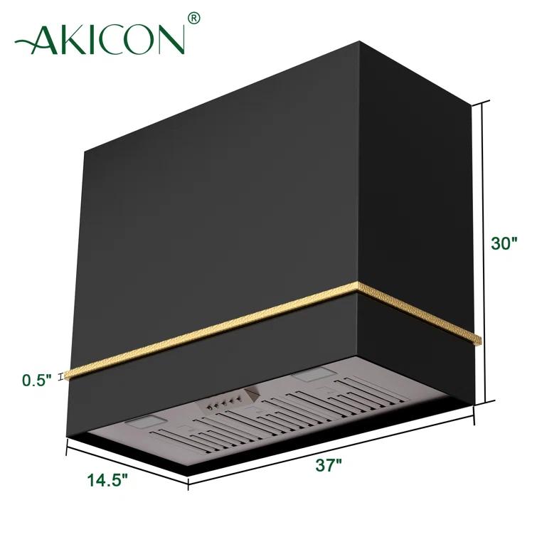Akicon 36" 600 CFM Ducted (Vented) Wall Range Hood