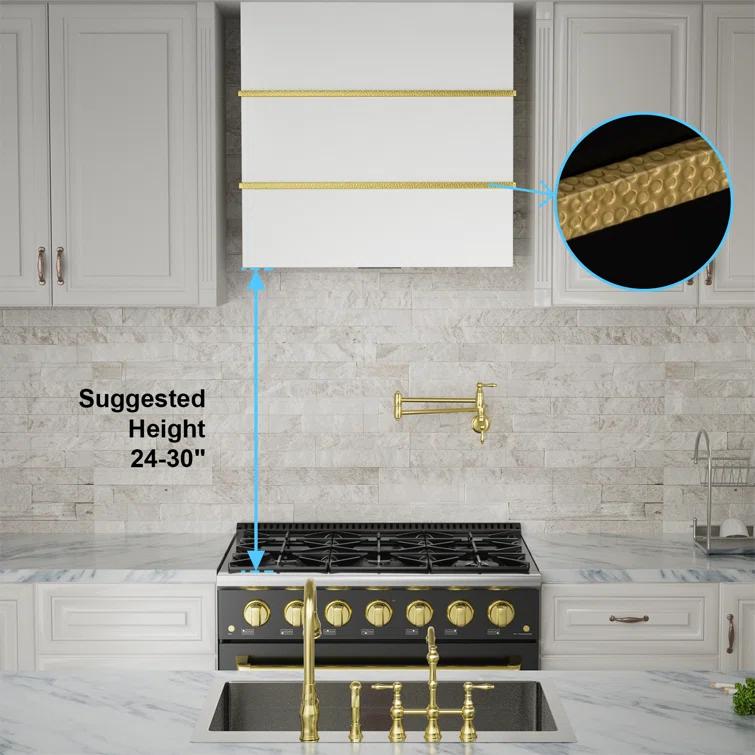 Akicon Akicon 30" Stainless Steel 600 CFM Ducted (Vented) Wall Mounted Required Range Hood AK-HS30HC-SWG