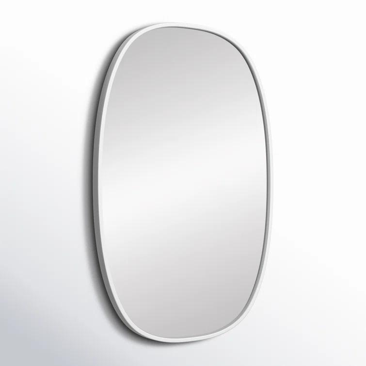 Sabine Metal Curved Oval Wall Mirror