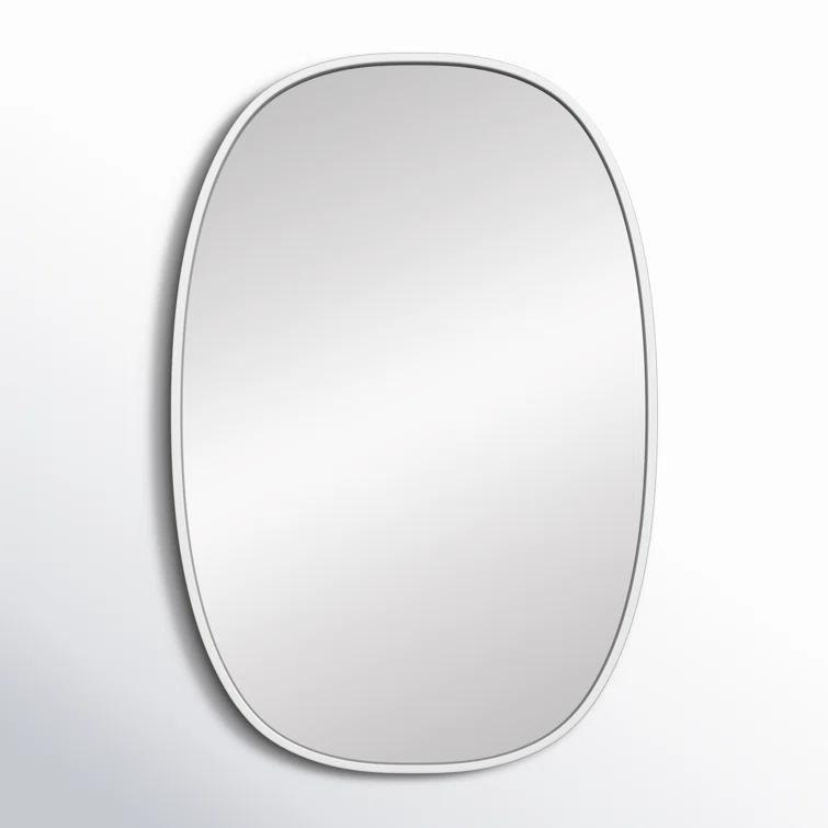Sabine Metal Curved Oval Wall Mirror
