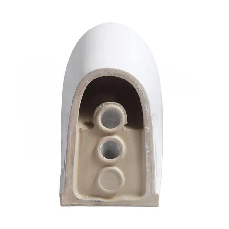 Small Compact One Piece Toilet Dual Flush