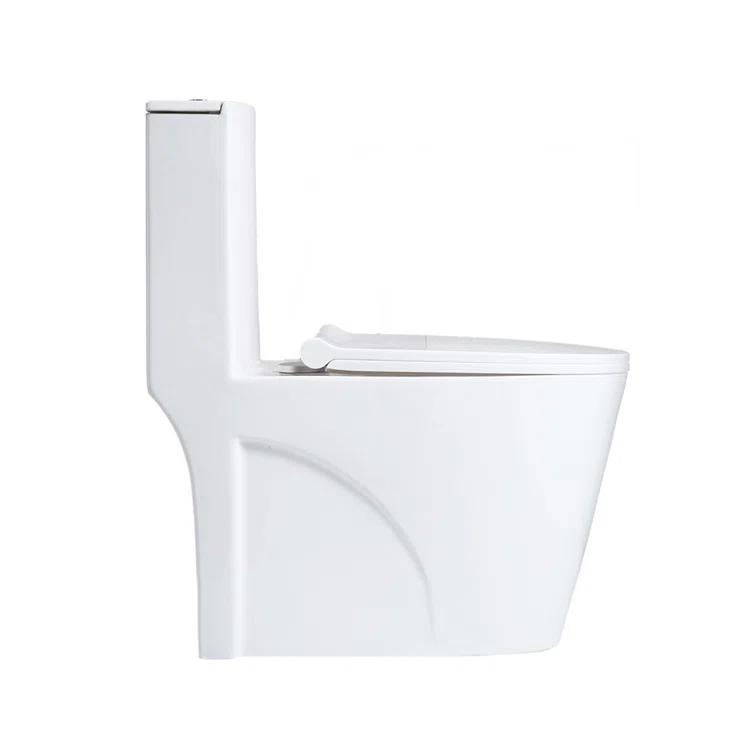 Small Compact One Piece Toilet Dual Flush