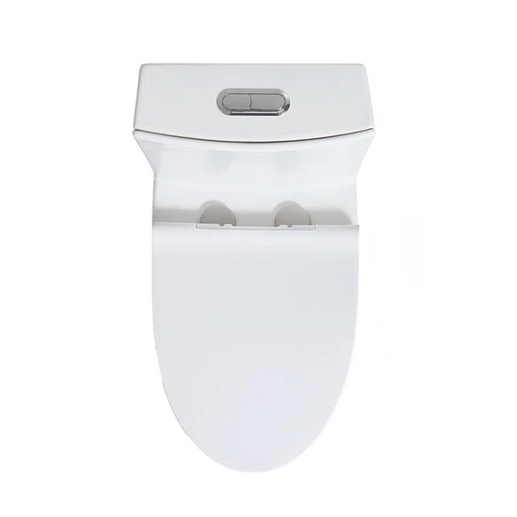 Small Compact One Piece Toilet Dual Flush