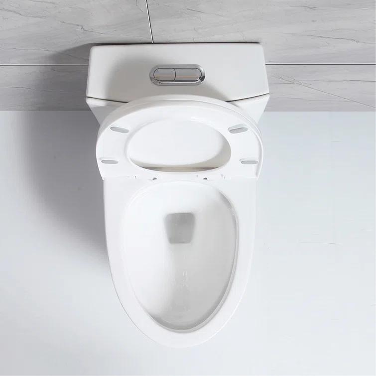 Small Compact One Piece Toilet Dual Flush