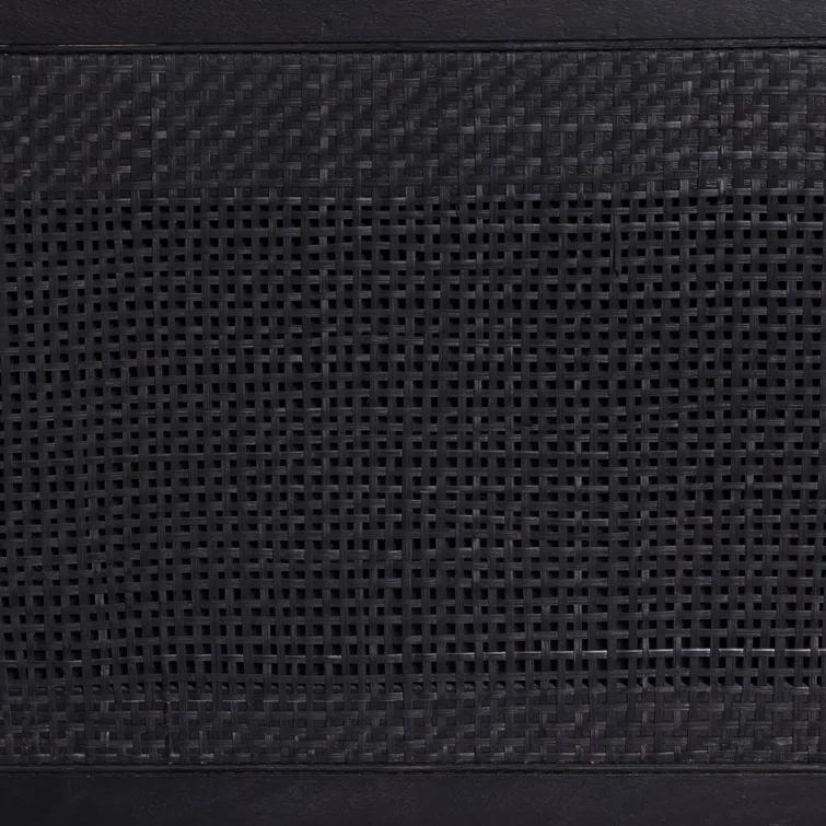 Hannah Platform Bed - Black and Black / Twin