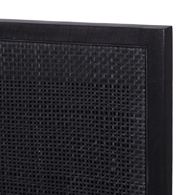 Hannah Platform Bed - Black and Black / Twin