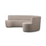 Kaylani Dining Bench - Taupe Performance Fabric