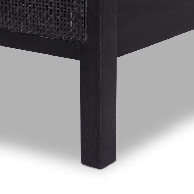 Hannah Platform Bed - Black and Black / Twin