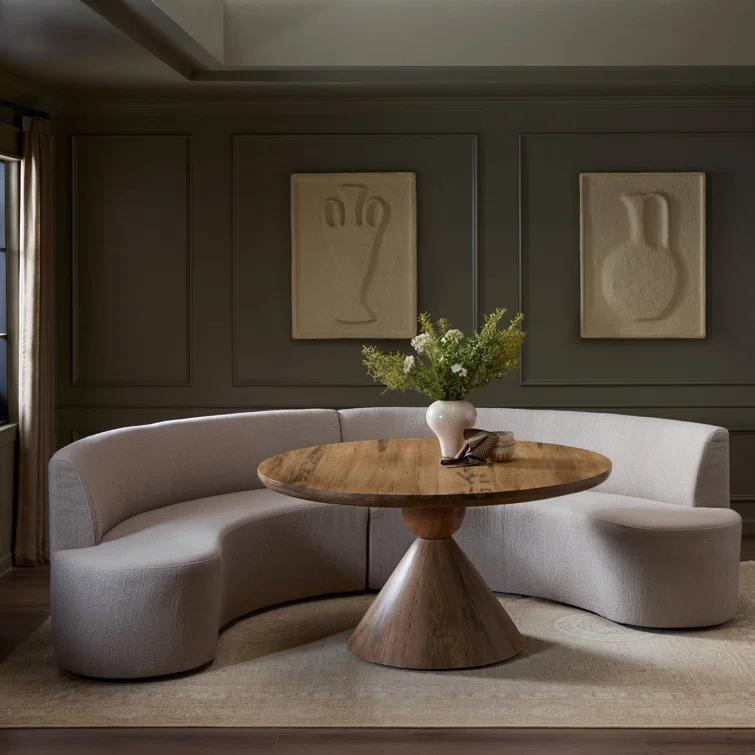 Kaylani Dining Bench - Taupe Performance Fabric