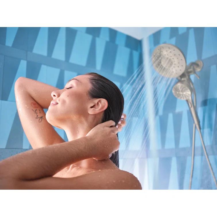 Moen Engage Tub and Shower Faucet with Magnetix Dual Shower Heads, Valve Included