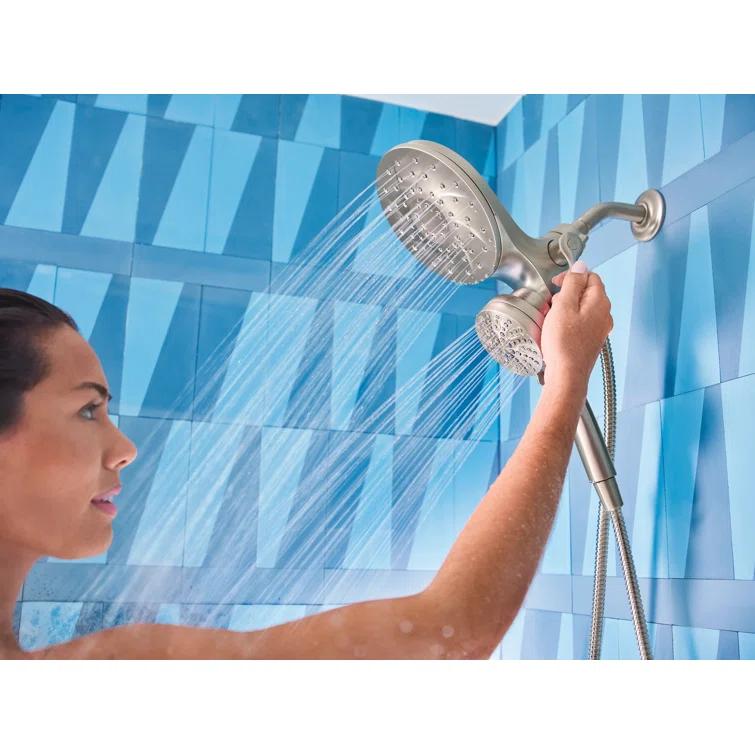 Moen Engage Tub and Shower Faucet with Magnetix Dual Shower Heads, Valve Included