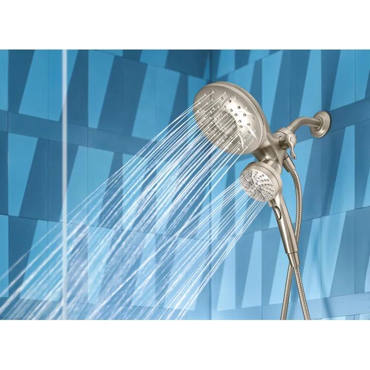 Moen Engage Tub and Shower Faucet with Magnetix Dual Shower Heads, Valve Included