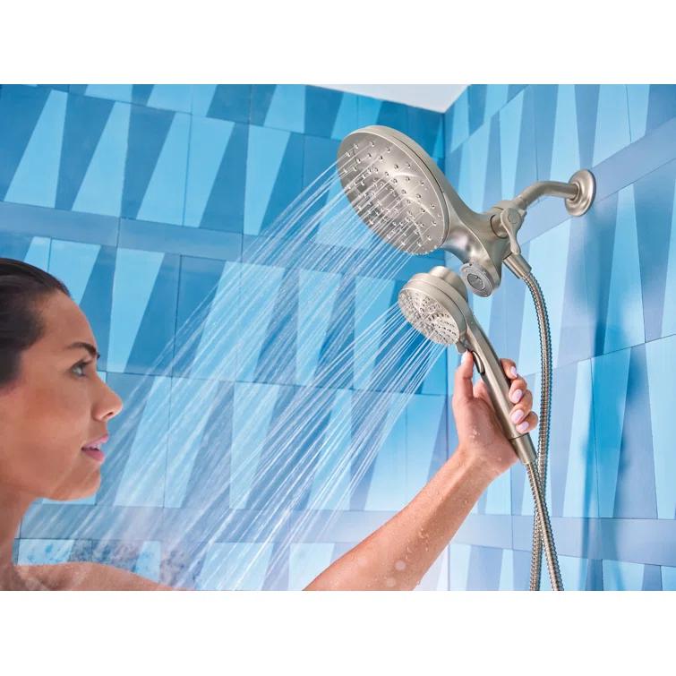 Moen Engage Tub and Shower Faucet with Magnetix Dual Shower Heads, Valve Included