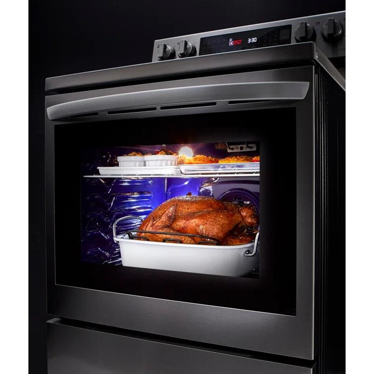 LG LG Smart Wi-Fi Enabled True Convection InstaView® Electric Range with Air Fry, 6.3 cu. ft. LREL6325F