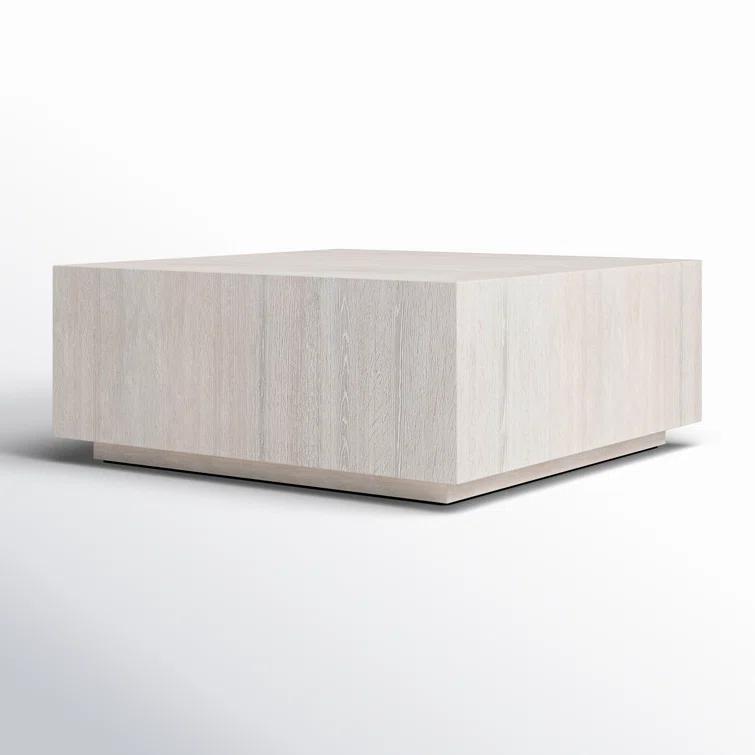 Layne 42" White Wash Oak Square Coffee Table