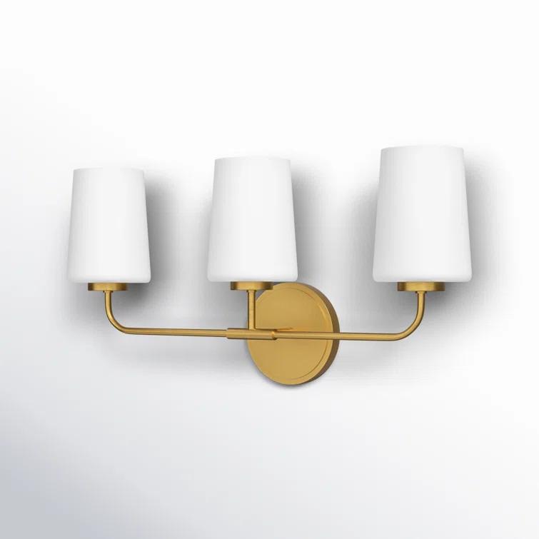 Fitz 3 Light Frosted Dimmable Vanity Light