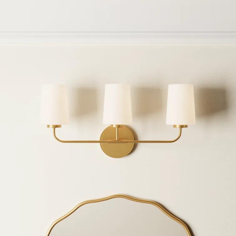 Fitz 3 Light Frosted Dimmable Vanity Light