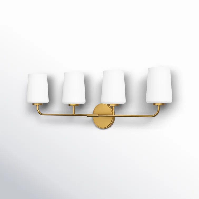 Fitz 4 Light Frosted Dimmable Vanity Light