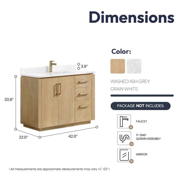 Cloverfield 42'' Single Bathroom Vanity