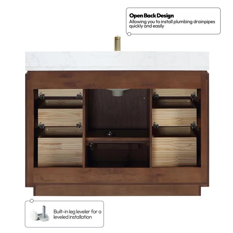 Cloverfield 48'' Single Bathroom Vanity