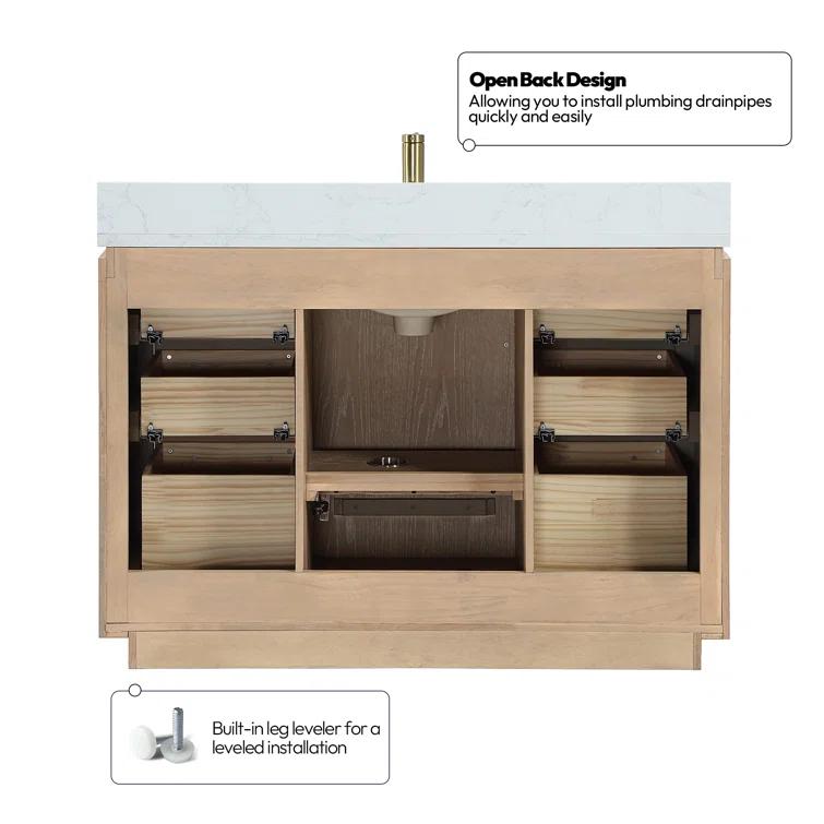Cloverfield 48'' Single Bathroom Vanity