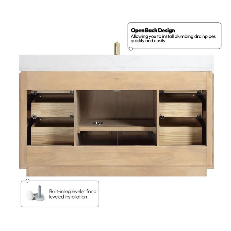 Cloverfield 60'' Single Bathroom Vanity