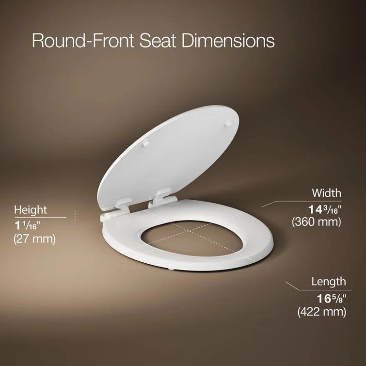 Stonewood Quiet-Close Compression-Molded Wood Toilet Seat