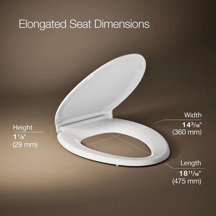 Rutledge® Quiet-Close with Grip-Tightelongated Toilet Seat