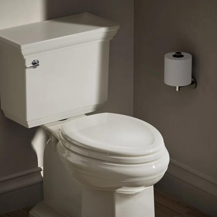 Stonewood Compression-Molded Wood Toilet Seat with Color-Matched Plastic Hinges