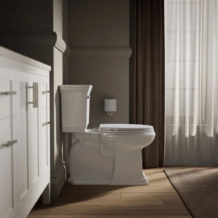 Kohler Brevia Quiet-Close Toilet Seat with Grip-Tight Bumpers and Quick-Attach Hardware