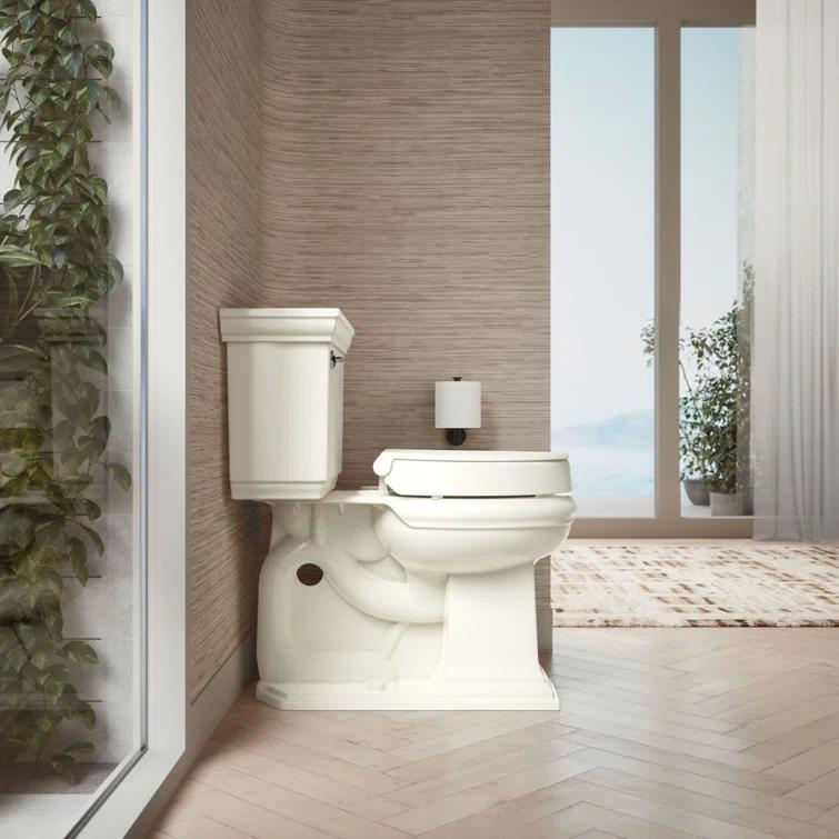 Hyten Elevated Toilet Seat with Quiet-Close Lid and Seat and Grip-Tight Bumpers
