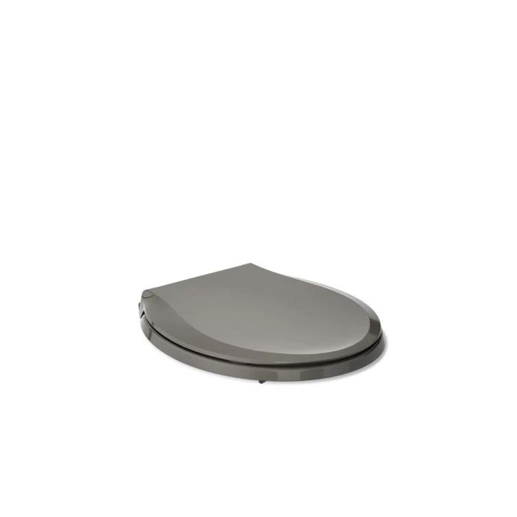 Cachet Round-Front Toilet Seat with Quiet-Close Lid and Seat and Grip-Tight Bumpers