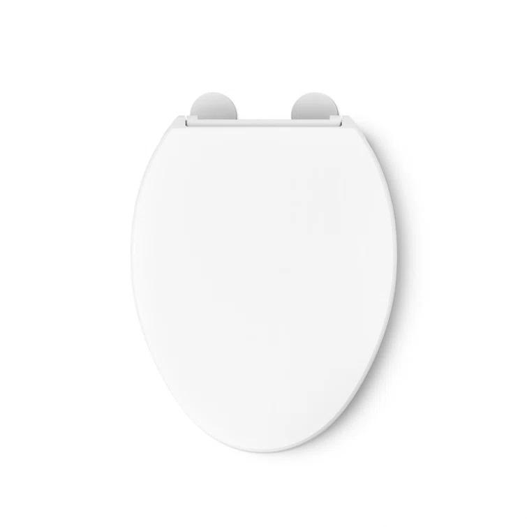 Hyten Elevated Toilet Seat with Quiet-Close Lid and Seat and Grip-Tight Bumpers
