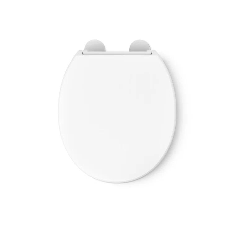Hyten Elevated Toilet Seat with Quiet-Close Lid and Seat and Grip-Tight Bumpers