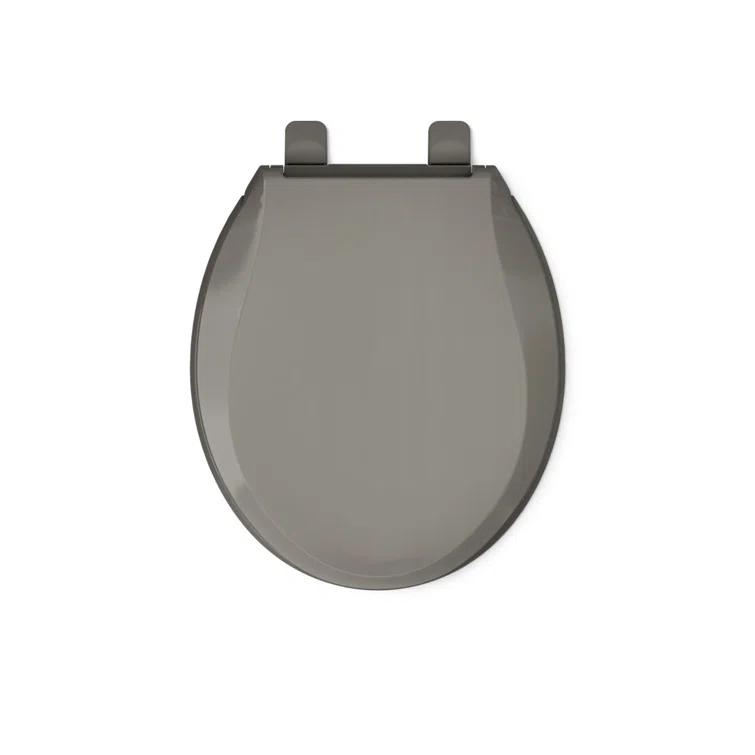 Cachet Round-Front Toilet Seat with Quiet-Close Lid and Seat and Grip-Tight Bumpers