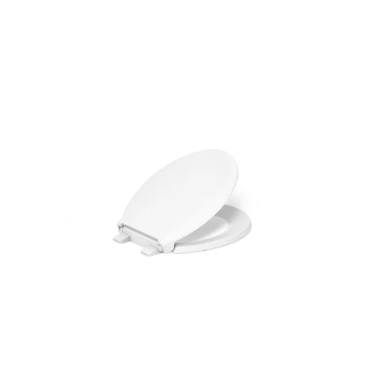 Kohler Cachet Round-Front Toilet Seat with Quiet-Close Lid and Seat and Grip-Tight Bumpers K-4639-RL-0