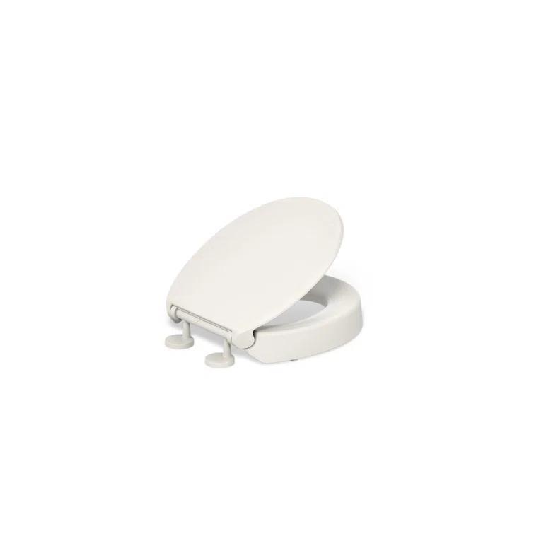 Hyten Elevated Toilet Seat with Quiet-Close Lid and Seat and Grip-Tight Bumpers