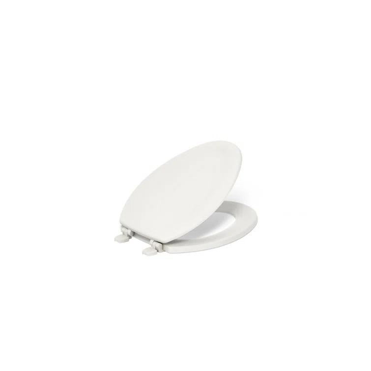 Stonewood Compression-Molded Wood Toilet Seat with Color-Matched Plastic Hinges