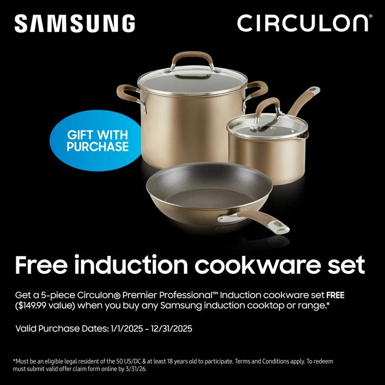 Samsung Bespoke Smart Slide-In Induction Range 6.3 cu. ft. with Ambient Edge Lighting