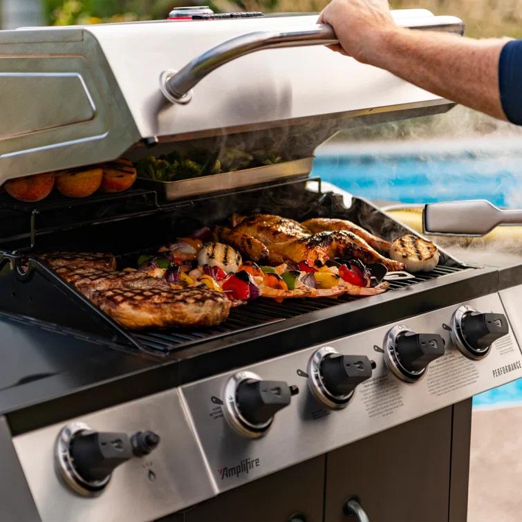 Charbroil Performance Series Infrared 4-Burner Propane Gas Grill, Black