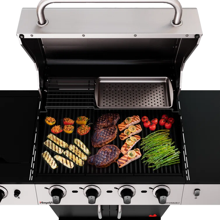 Charbroil Performance Series Infrared 4-Burner Propane Gas Grill, Black