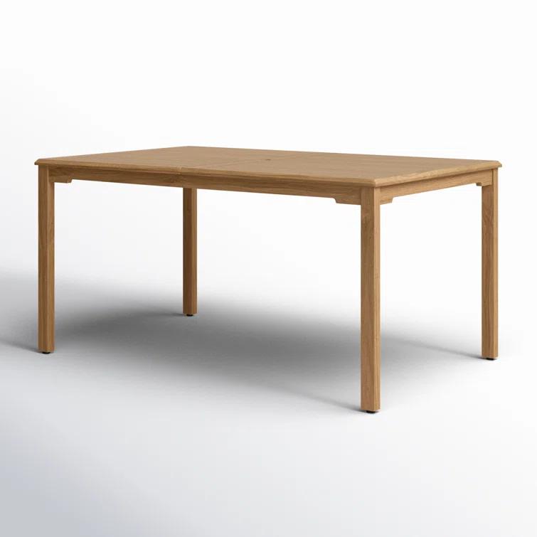 Sonlin 59'' Teak Outdoor Dining Table
