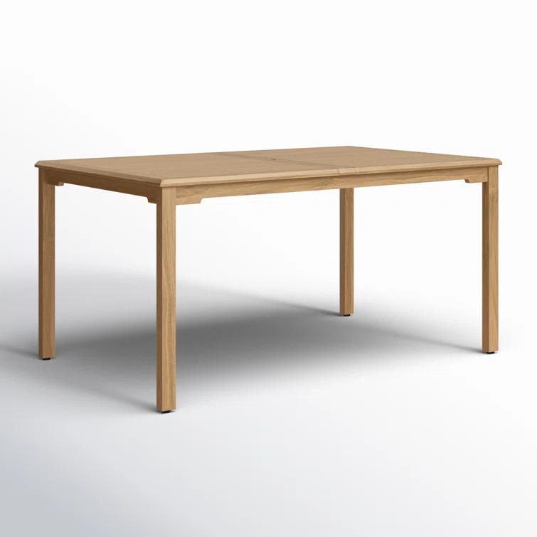 Sonlin 59'' Teak Outdoor Dining Table