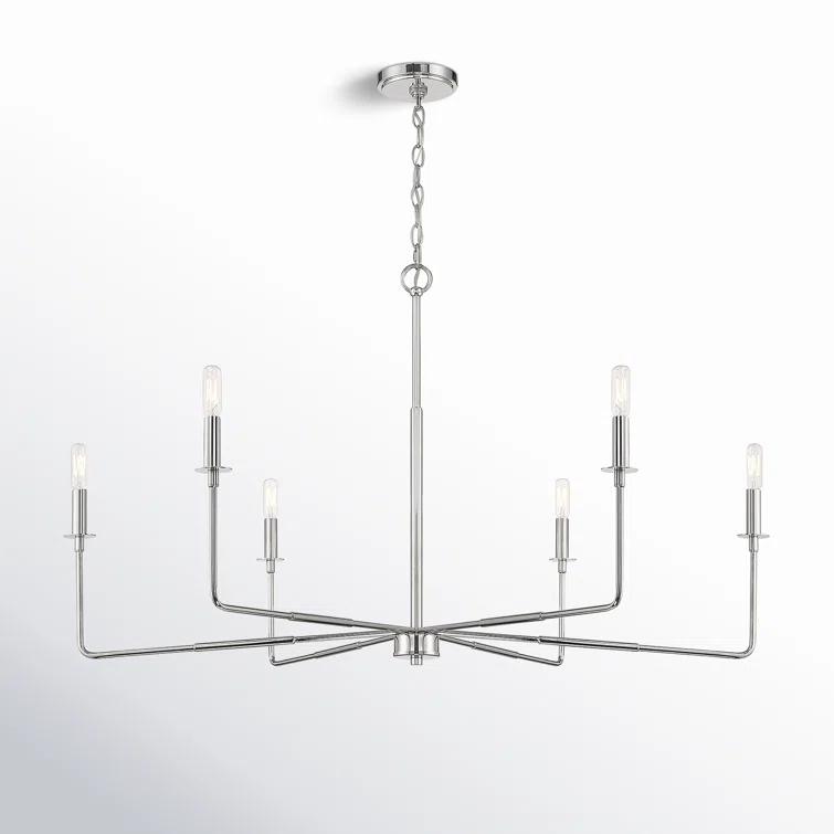 Alysa 6 - Light Dimmable Classic / Traditional Chandelier
