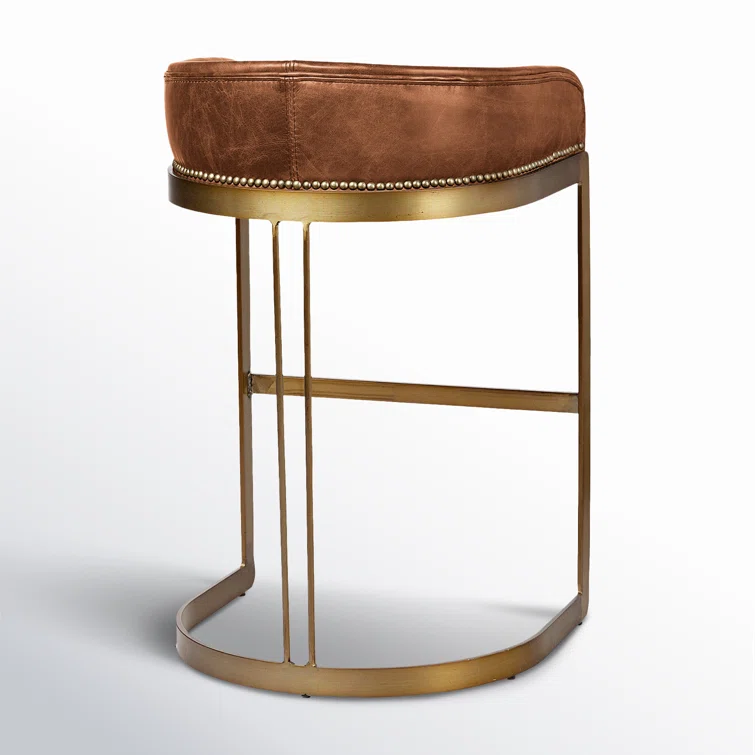 Bradley Genuine Leather Bar & Counter Stool